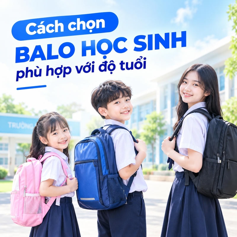 Cách chọn balo học sinh phù hợp với độ tuổi