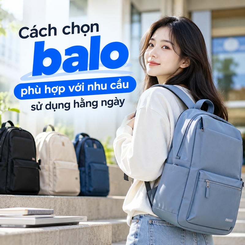 Cách chọn balo phù hợp với nhu cầu sử dụng hằng ngày