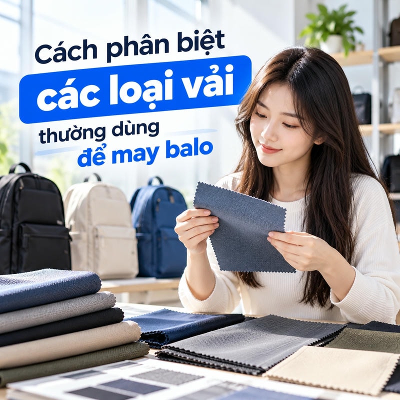 Cách phân biệt các loại vải thường dùng để may balo