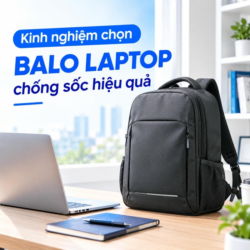 Kinh nghiệm chọn balo laptop chống sốc hiệu quả